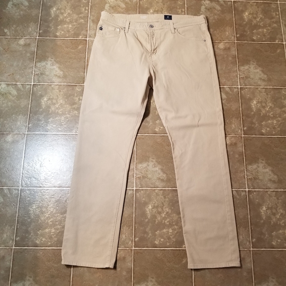 AG Everett Slim Straight Leg Jeans Tan - Picture 9 of 14